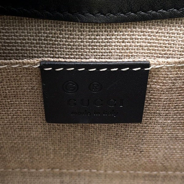 グッチ チェーンショルダーバッグ マイクログッチシマ ホースビット レザー 449636 GUCCI 黒 アウトレット品