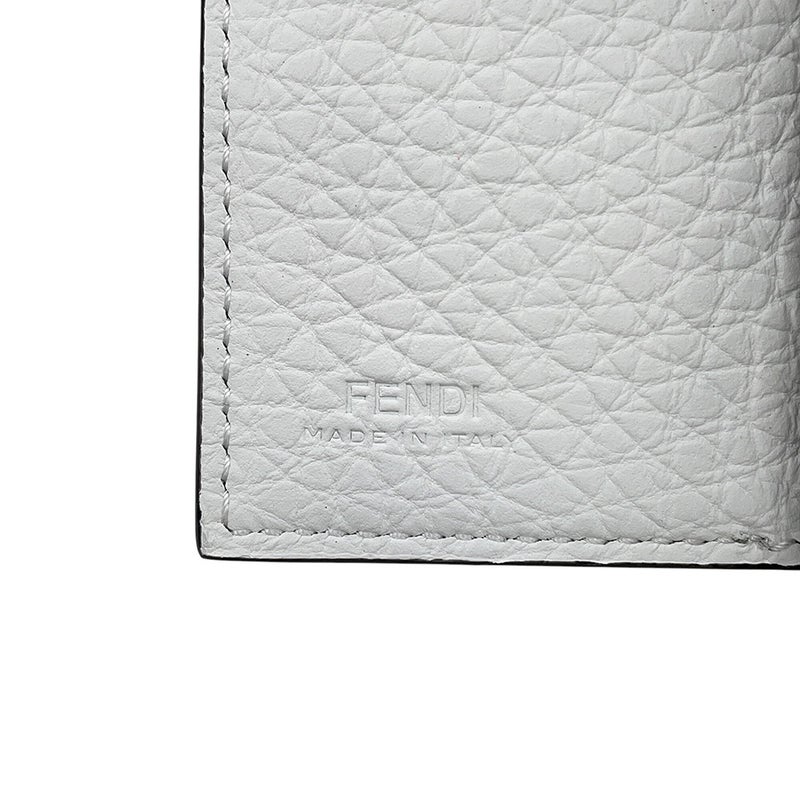 フェンディ 三つ折り財布 FILAコラボ フェンディマニア マイクロ ウォレット 8M0395 FENDI コンパクトウォレット 白