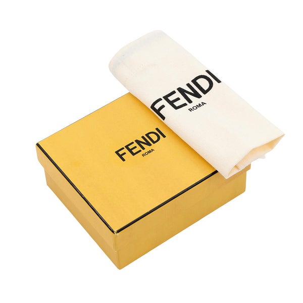 フェンディ 三つ折り財布 FILAコラボ フェンディマニア マイクロ ウォレット 8M0395 FENDI コンパクトウォレット 白