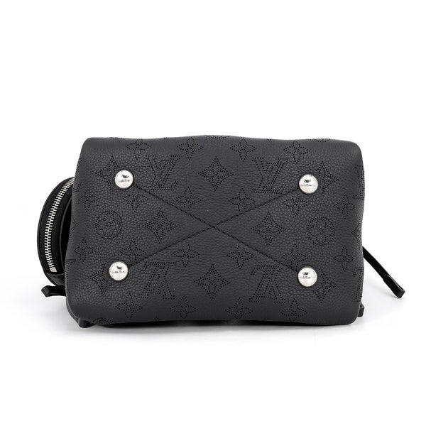 ルイヴィトン ハンドバッグ モノグラム・マヒナ ベラ M57070 LOUIS VUITTON 2wayショルダーバッグ 巾着バッグ 黒 ブラック