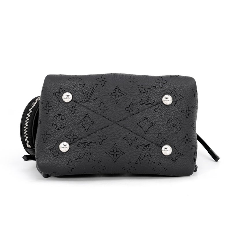 ルイヴィトン ハンドバッグ モノグラム・マヒナ ベラ M57070 LOUIS VUITTON 2wayショルダーバッグ 巾着バッグ 黒 ブラック