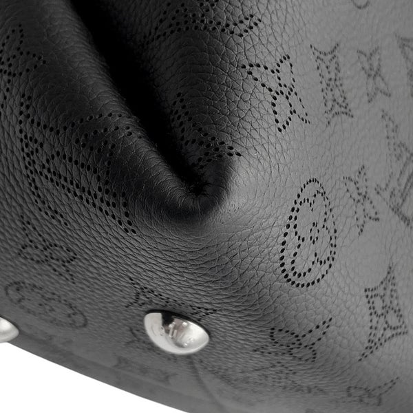 ルイヴィトン ハンドバッグ モノグラム・マヒナ ベラ M57070 LOUIS VUITTON 2wayショルダーバッグ 巾着バッグ 黒 ブラック