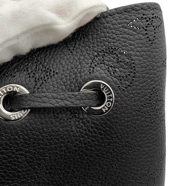 ルイヴィトン ハンドバッグ モノグラム・マヒナ ベラ M57070 LOUIS VUITTON 2wayショルダーバッグ 巾着バッグ 黒 ブラック