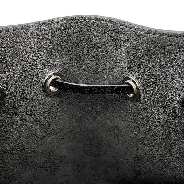 ルイヴィトン ハンドバッグ モノグラム・マヒナ ベラ M57070 LOUIS VUITTON 2wayショルダーバッグ 巾着バッグ 黒 ブラック