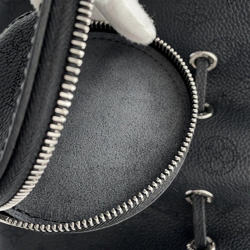 ルイヴィトン ハンドバッグ モノグラム・マヒナ ベラ M57070 LOUIS VUITTON 2wayショルダーバッグ 巾着バッグ 黒 ブラック