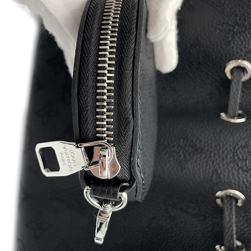 ルイヴィトン ハンドバッグ モノグラム・マヒナ ベラ M57070 LOUIS VUITTON 2wayショルダーバッグ 巾着バッグ 黒 ブラック