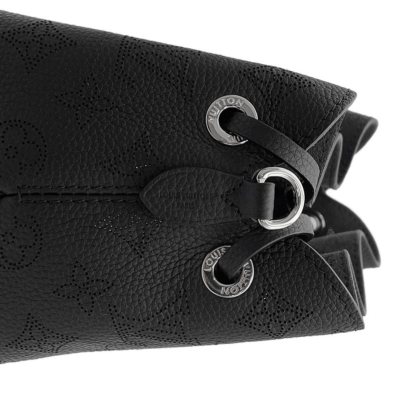 ルイヴィトン ハンドバッグ モノグラム・マヒナ ベラ M57070 LOUIS VUITTON 2wayショルダーバッグ 巾着バッグ 黒 ブラック