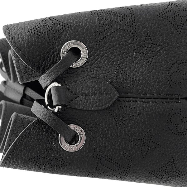 ルイヴィトン ハンドバッグ モノグラム・マヒナ ベラ M57070 LOUIS VUITTON 2wayショルダーバッグ 巾着バッグ 黒 ブラック