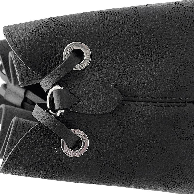 ルイヴィトン ハンドバッグ モノグラム・マヒナ ベラ M57070 LOUIS VUITTON 2wayショルダーバッグ 巾着バッグ 黒 ブラック