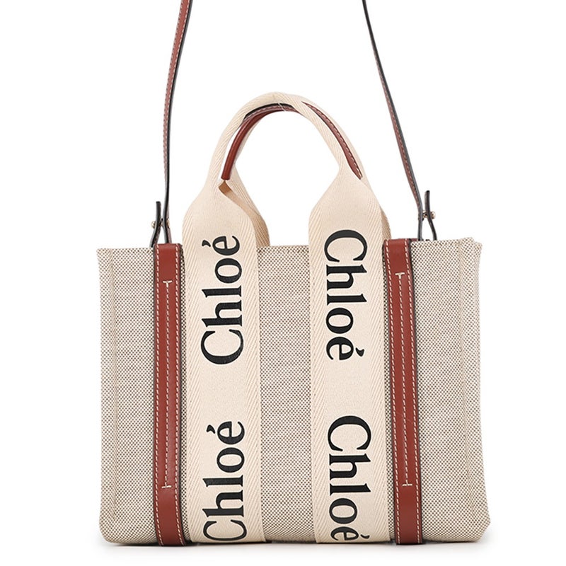クロエ ハンドバッグ ウッディ トート スモール キャンバス CHC22AS397I2690U Chloe 2wayショルダー