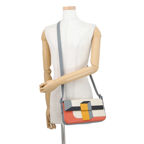 フェンディ ハンドバッグ カラーブロック バケットバッグ レザー 8BR600 FENDI ２wayショルダー