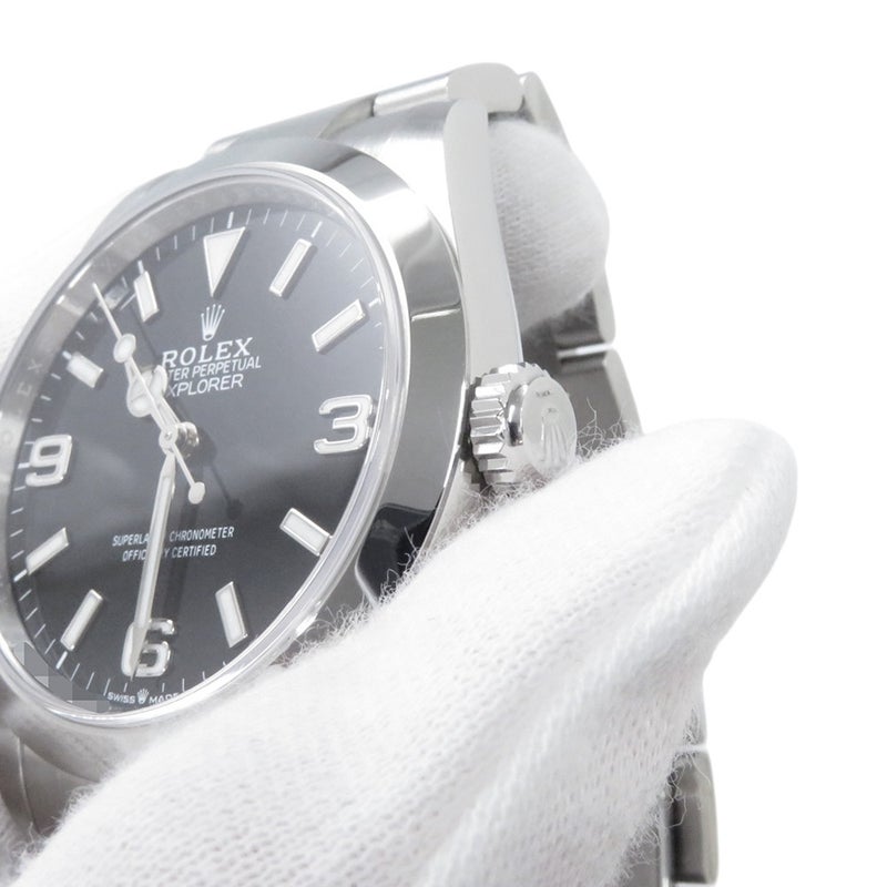 ロレックス エクスプローラー1 40 224270 ランダムシリアル ルーレット 腕時計 黒文字盤
