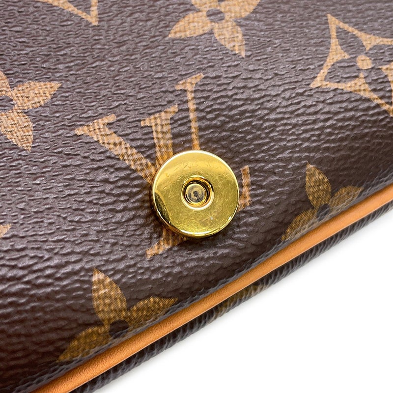 ルイヴィトン ショルダーバッグ モノグラム ディアヌ NM PM M46049 LOUIS VUITTON フューシャ