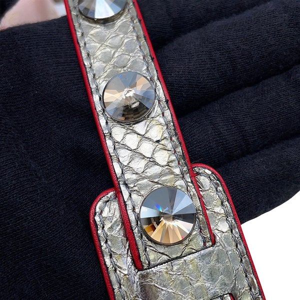 ルイヴィトン ショルダーバッグ モノグラム・チェリーブロッサム/サテン/パイソン LV×TM アマレーヌ M92586 村上隆 コラボ