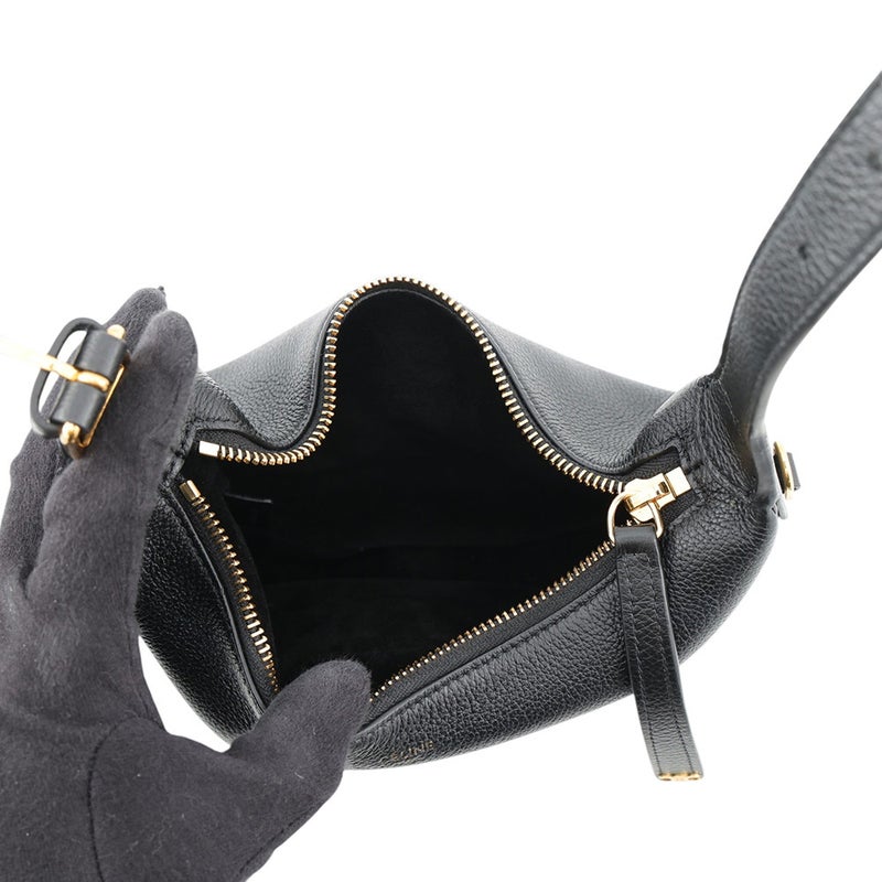 セリーヌ ハンドバッグ ティーン ルル カーフレザー 120723ENY.38NO CELINE 2wayショルダーバッグ 黒