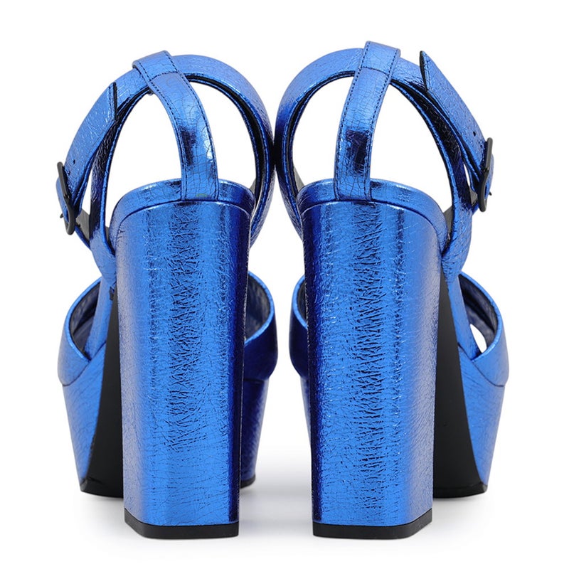 サンローランパリ サンダル メタリック パンプス レディースサイズ37 1/2 493035 SAINT LAURENT PARIS 靴
