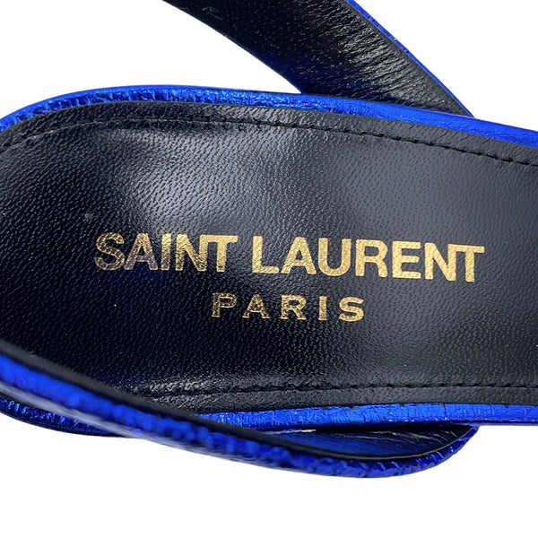 サンローランパリ サンダル メタリック パンプス レディースサイズ37 1/2 493035 SAINT LAURENT PARIS 靴