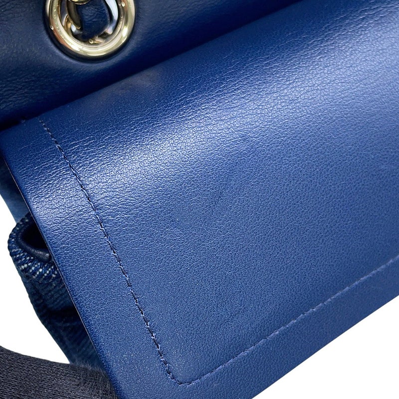 シャネル チェーンショルダーバッグ マトラッセ23 ココマーク デニム ダブルチェーン A01113 CHANEL