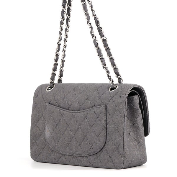 シャネル チェーンショルダーバッグ マトラッセ25 ココマーク キャンバス ダブルチェーン A01112 CHANEL