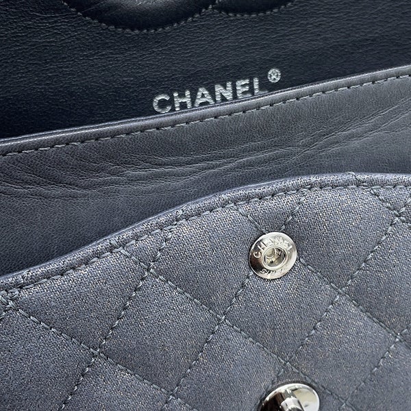 シャネル チェーンショルダーバッグ マトラッセ25 ココマーク キャンバス ダブルチェーン A01112 CHANEL
