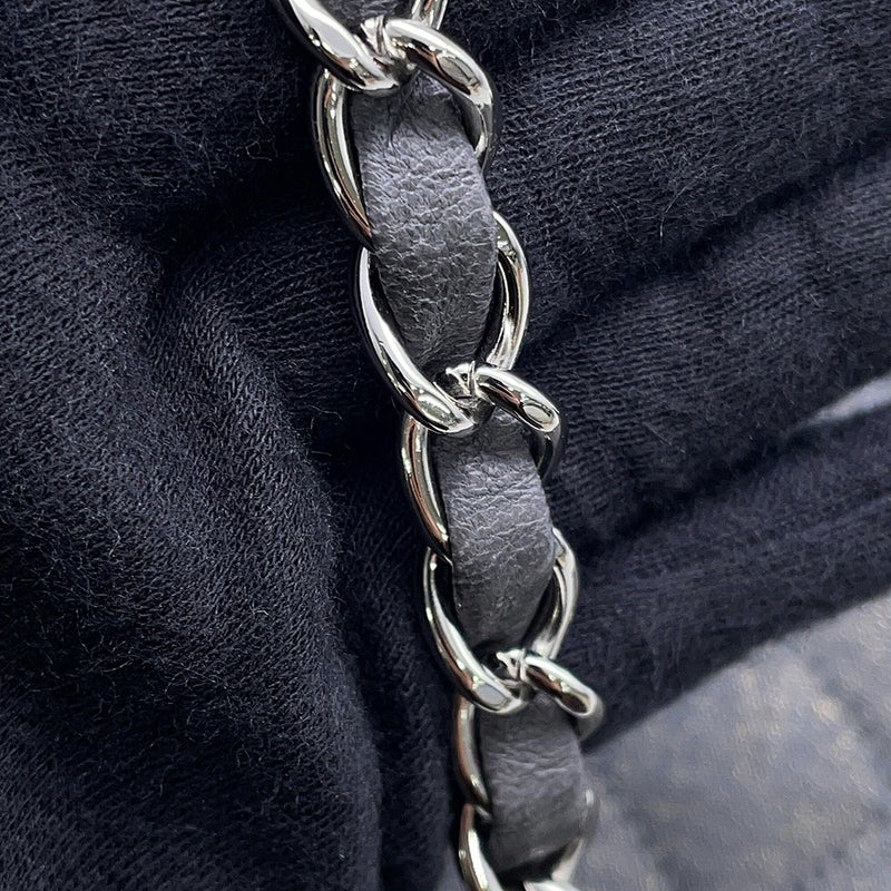 シャネル チェーンショルダーバッグ マトラッセ25 ココマーク キャンバス ダブルチェーン A01112 CHANEL