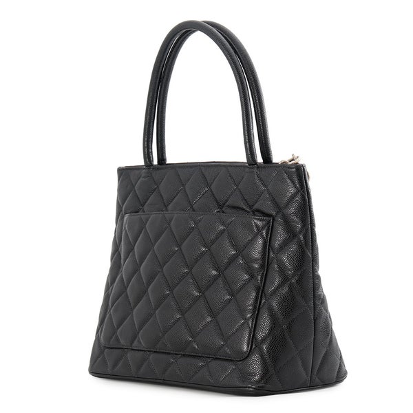 シャネル トートバッグ 復刻トート ココマーク キャビアスキン A01804 CHANEL バッグ マトラッセ キルティング 黒