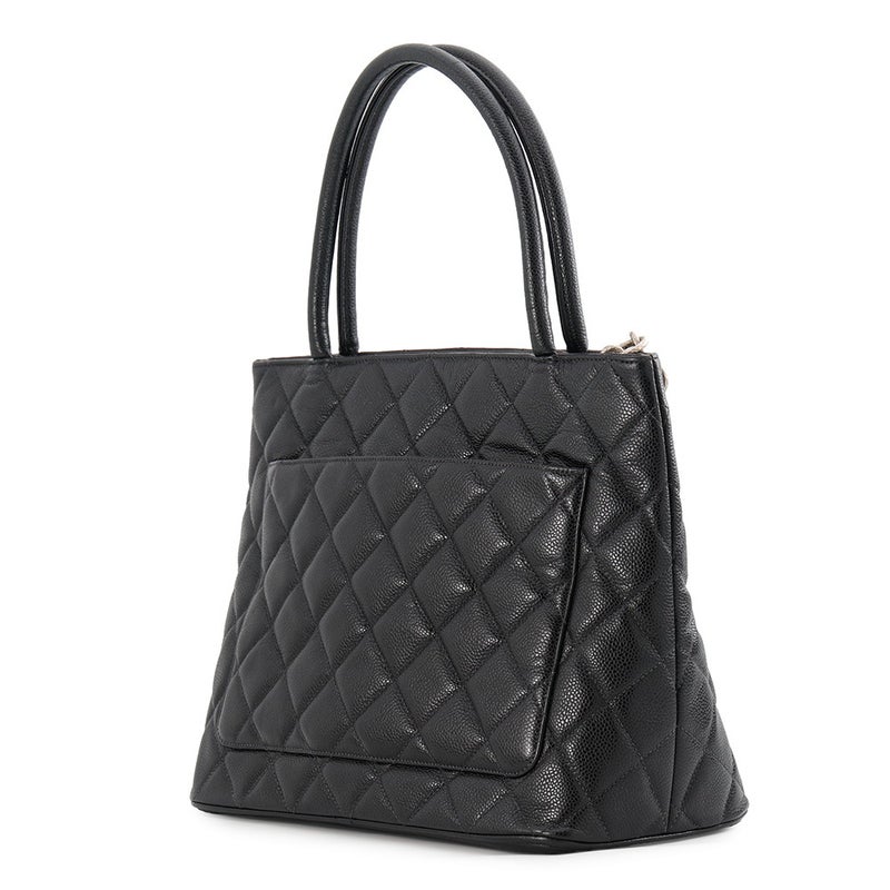 シャネル トートバッグ 復刻トート ココマーク キャビアスキン A01804 CHANEL バッグ マトラッセ キルティング 黒