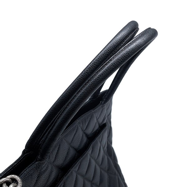 シャネル トートバッグ 復刻トート ココマーク キャビアスキン A01804 CHANEL バッグ マトラッセ キルティング 黒