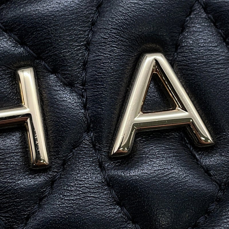 シャネル  チェーンショルダーバッグ マトラッセ ココマーク スター 星 ラムスキン AS4579 CHANEL 黒