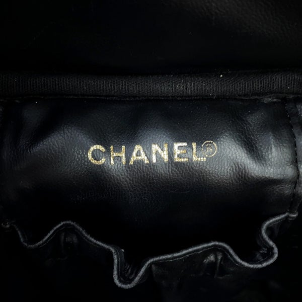 シャネル バニティバッグ ココマーク キャビアスキン 縦型 A01998 CHANEL バッグ 化粧ポーチ コスメポーチ 黒