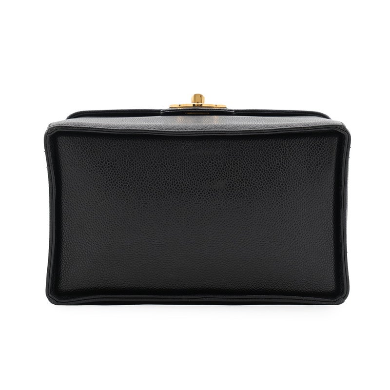 シャネル バニティバッグ ココマーク キャビアスキン A01999 CHANEL バッグ コスメポーチ 2wayショルダー 黒