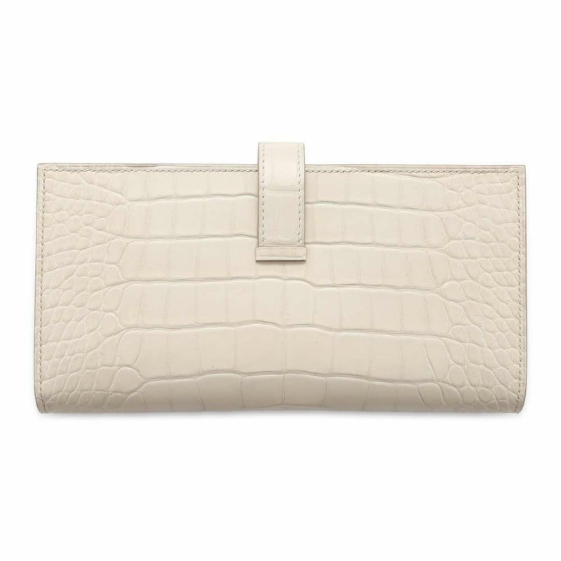 エルメス 長財布 ベアンスフレ ベトン/シルバー金具 アリゲーターマット Z刻印 HERMES 財布