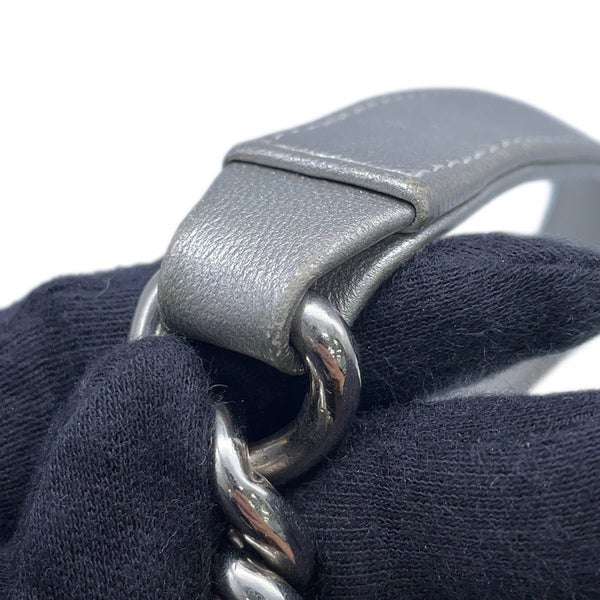 シャネル チェーンショルダーバッグ ボーイシャネル スモール マトラッセ ココマーク レザー/エナメル  A67085 BOY CHANEL バッグ