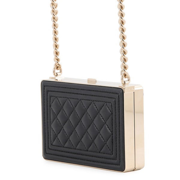 シャネル チェーンショルダーバッグ ミノディエール ボーイシャネル  ラムスキン AP2884 CHANEL 黒 セール品