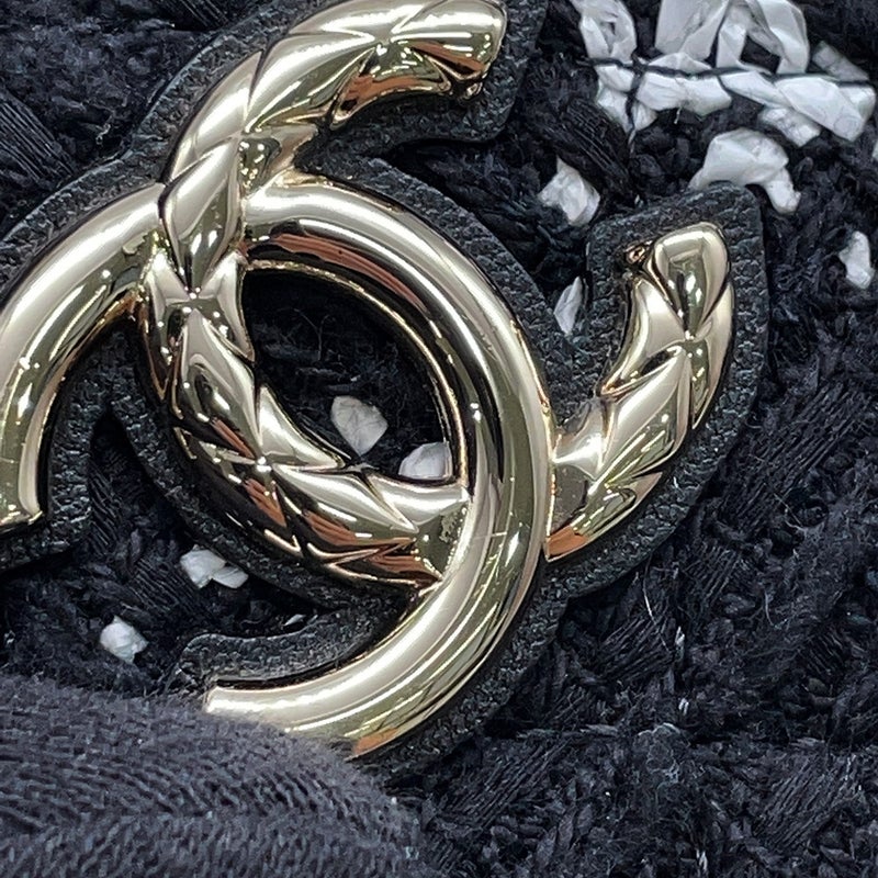 シャネル ノベルティ チェーンショルダーバッグ ミニ ツイード ココマーク CHANEL イヤーズギフト 黒