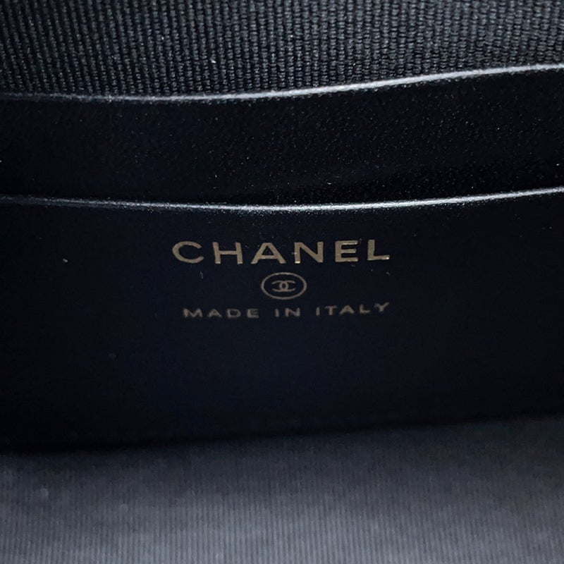 シャネル ノベルティ チェーンショルダーバッグ ミニ ツイード ココマーク CHANEL イヤーズギフト 黒