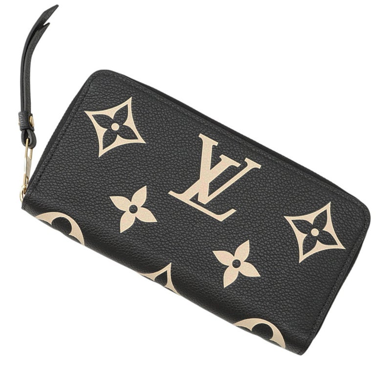 ルイヴィトン 長財布 バイカラー モノグラム・アンプラント ジッピー・ウォレット M80481 LOUIS VUITTON 黒 ブラック