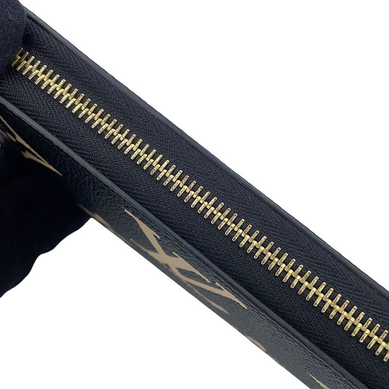 ルイヴィトン 長財布 バイカラー モノグラム・アンプラント ジッピー・ウォレット M80481 LOUIS VUITTON 黒 ブラック