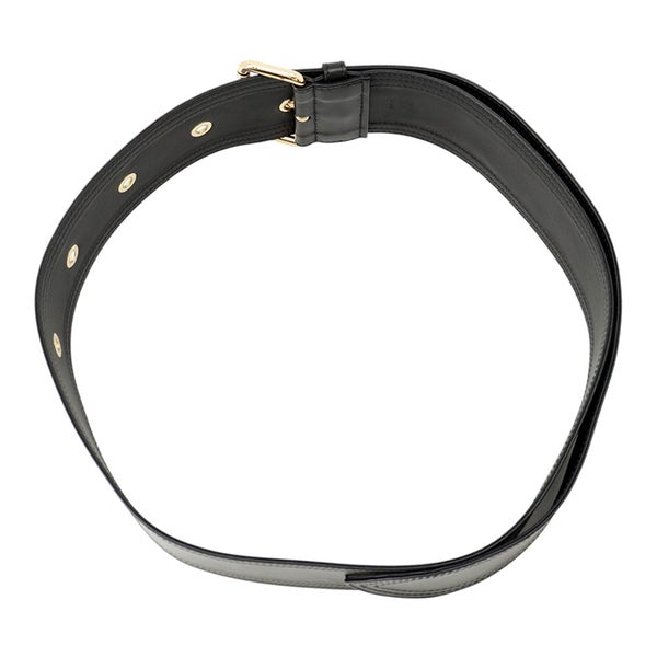 ルイヴィトン ベルト トレンチ シワ加工レザー 65MM M4531Z LOUIS VUITTON 黒 ブラック