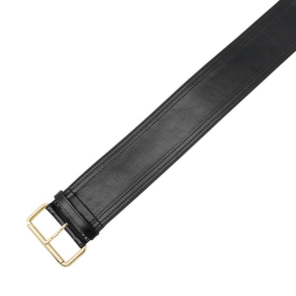 ルイヴィトン ベルト トレンチ シワ加工レザー 65MM M4531Z LOUIS VUITTON 黒 ブラック