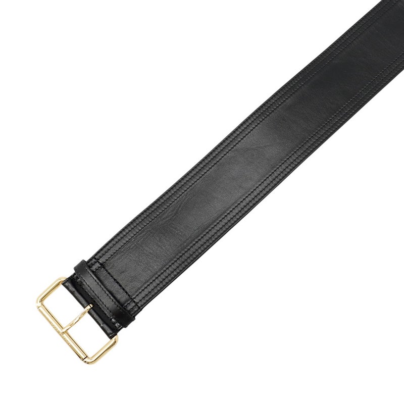 ルイヴィトン ベルト トレンチ シワ加工レザー 65MM M4531Z LOUIS VUITTON 黒 ブラック