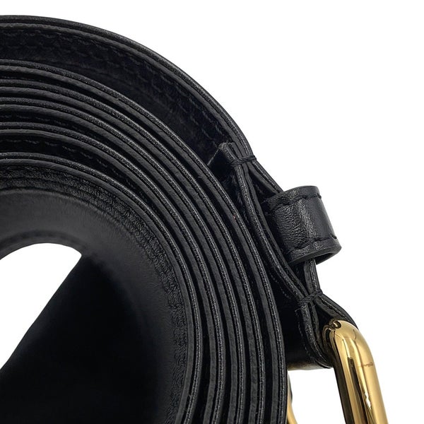 ルイヴィトン ベルト トレンチ シワ加工レザー 65MM M4531Z LOUIS VUITTON 黒 ブラック