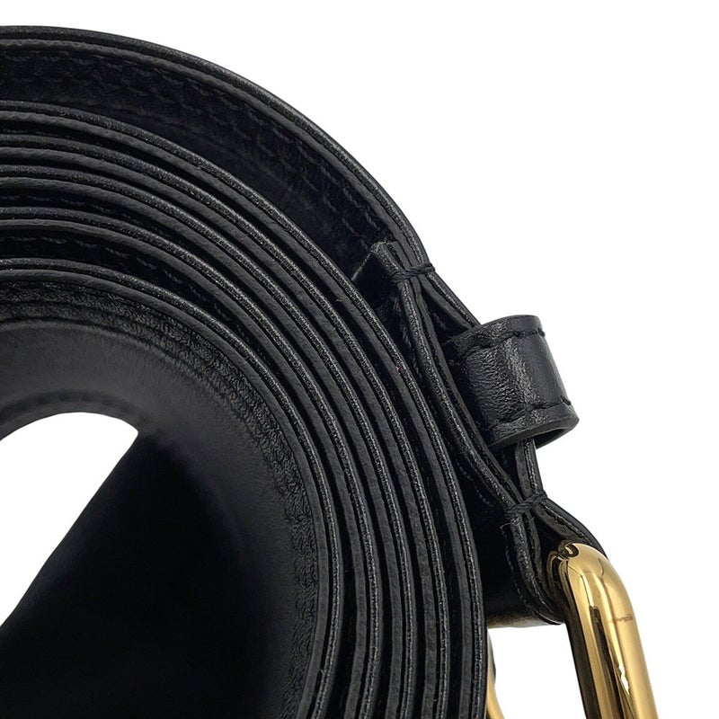 ルイヴィトン ベルト トレンチ シワ加工レザー 65MM M4531Z LOUIS VUITTON 黒 ブラック