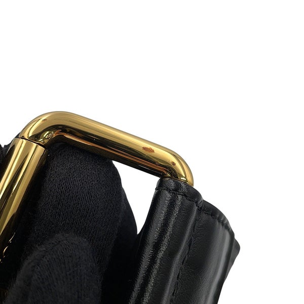 ルイヴィトン ベルト トレンチ シワ加工レザー 65MM M4531Z LOUIS VUITTON 黒 ブラック