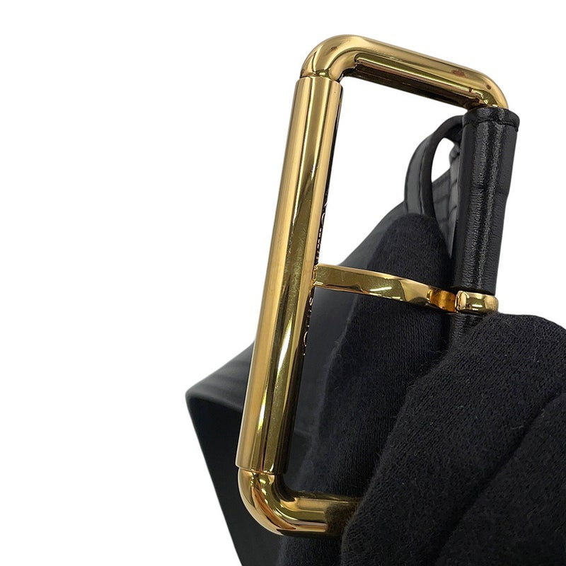ルイヴィトン ベルト トレンチ シワ加工レザー 65MM M4531Z LOUIS VUITTON 黒 ブラック
