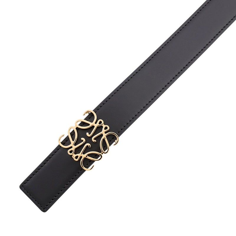 ロエベ ベルト アナグラム リバーシブル レザー 32MM サイズ80 LOEWE 黒 ブラウン