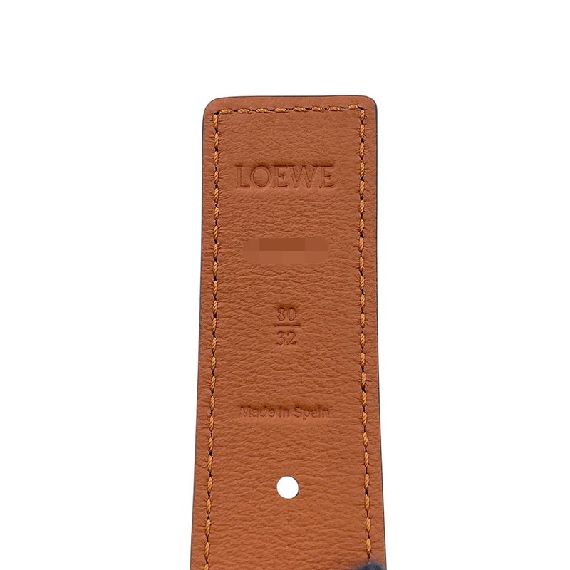 ロエベ ベルト アナグラム リバーシブル レザー 32MM サイズ80 LOEWE 黒 ブラウン
