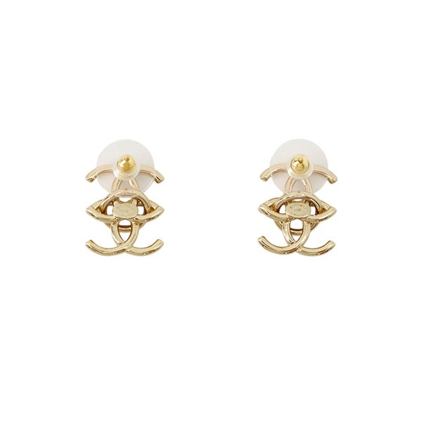 シャネル ピアス ダブルココマーク メタル B26A ABH787 CHANEL アクセサリー