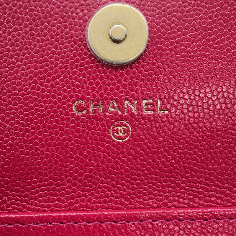 シャネル  チェーンショルダーバッグ ミニ ココマーク キャビアスキン AP2857 CHANEL バッグ