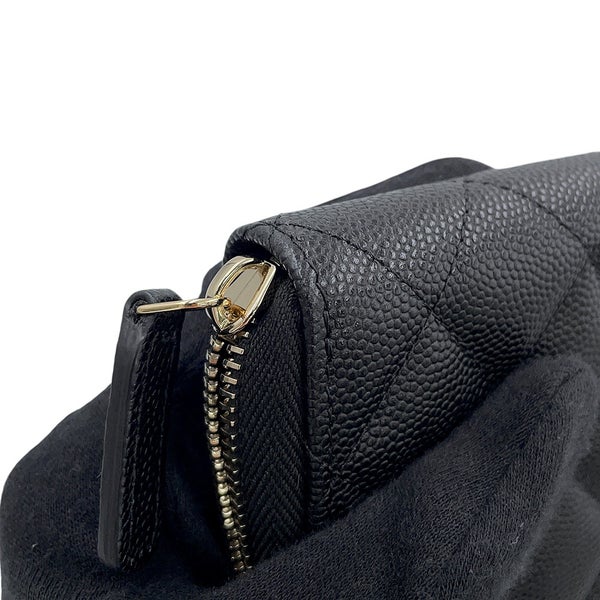 シャネル 長財布 マトラッセ ココマーク キャビアスキン AP3181 CHANEL 黒